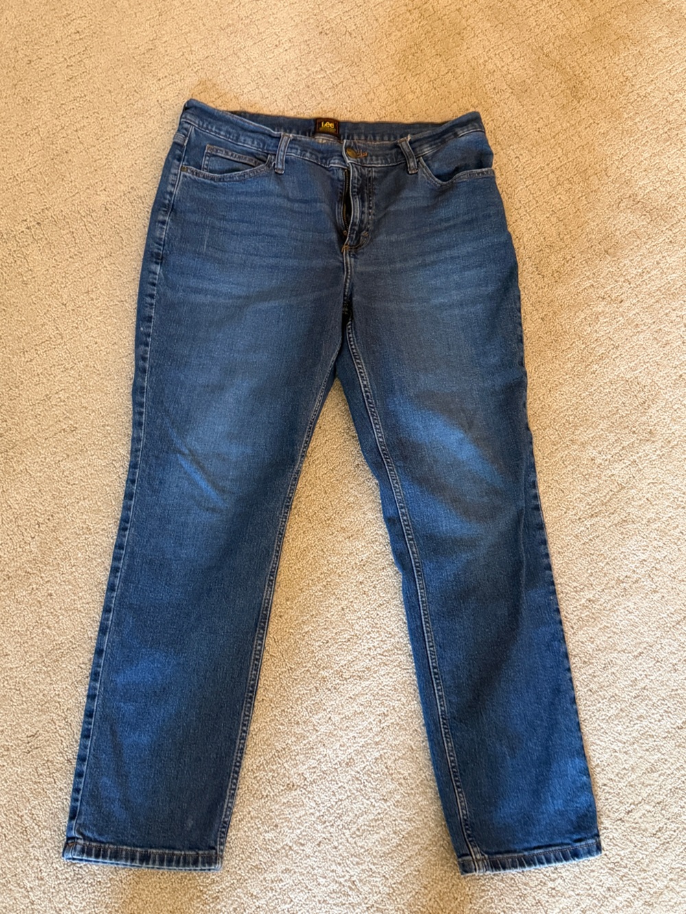 Lee Women's Straight Leg Jeans in Classic Blue